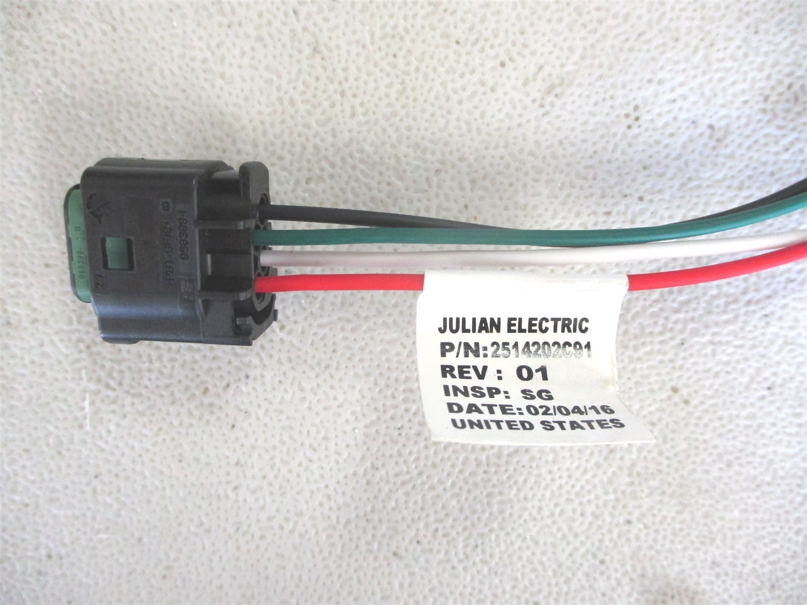 2514202C92 OEM INTERNATIONAL WIRING PIGTAIL FOR 4051001C1 AC SENSOR 2514202C91