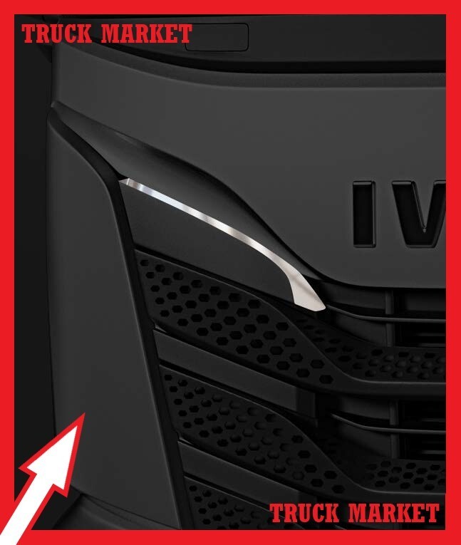 S-WAY GRILL SIDE SWORD CHROME Stainless Steel 1 SET. For iveco