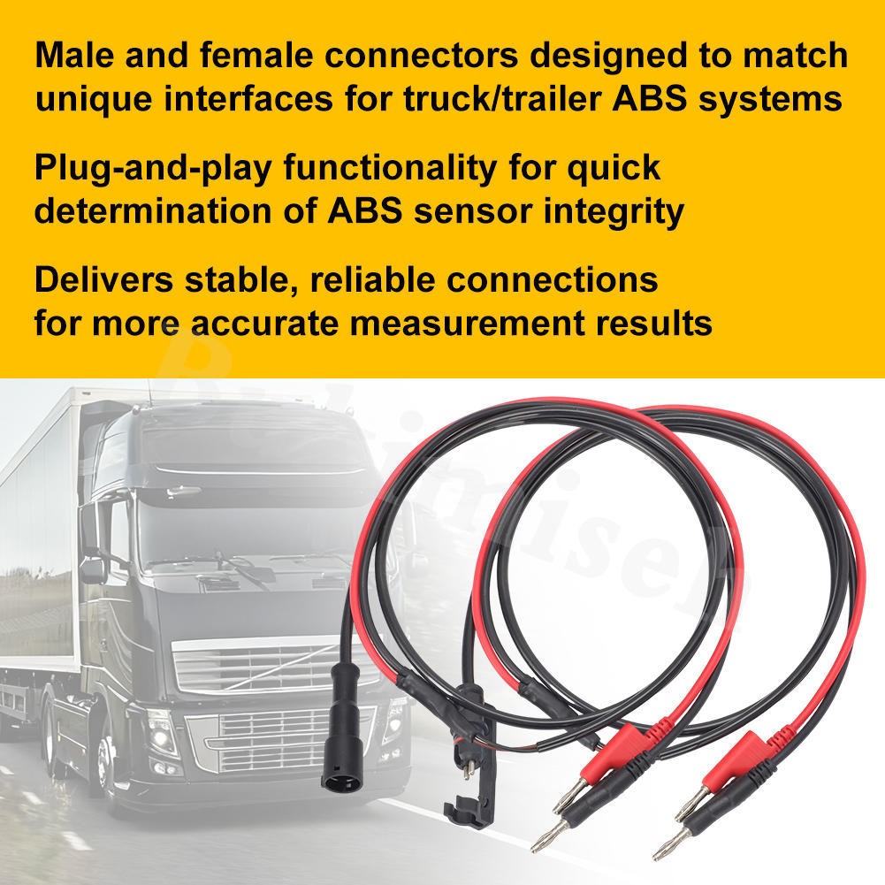 ABS Diagnostic Multimeter Cable Adapter for Heavy Duty Semi Trucks Trailers USA