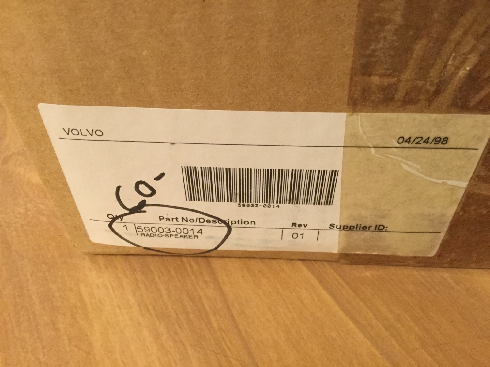Volvo Commercial Truck Speaker 59003-0014