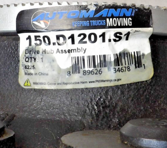 Automann 10-Hole Outboard Drive Hub Assembly Mack Truck 150.D1201.S1 HR735K