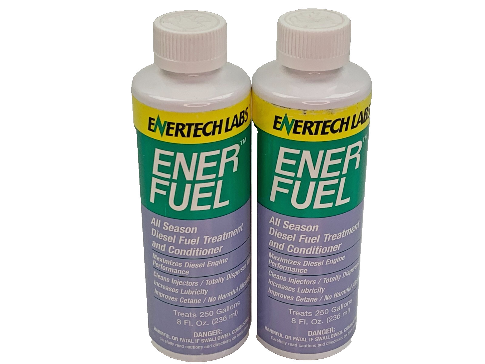 2 PACK Enertech Labs 10102 EnerFuel 8oz All Season Diesel Treatment