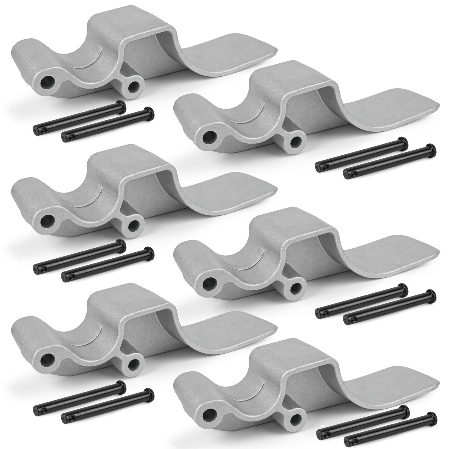 Easy-Off Aluminum (Cast) Tarp Stop w/Clevis Pins -6 Tarp Stops – 12 Pins 1705775