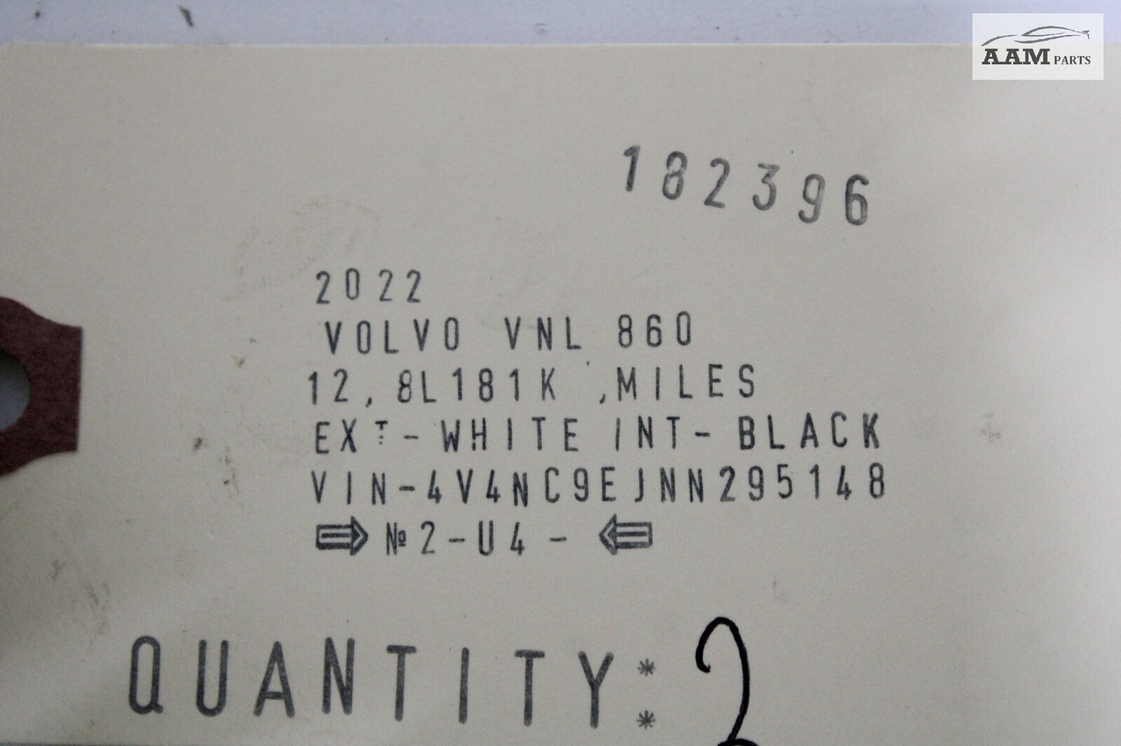 2022 VOLVO VNL860 SLEEPER BUNK SLEEP NET LEFT OR RIGHT HOLDER BELT RECEIVER OEM