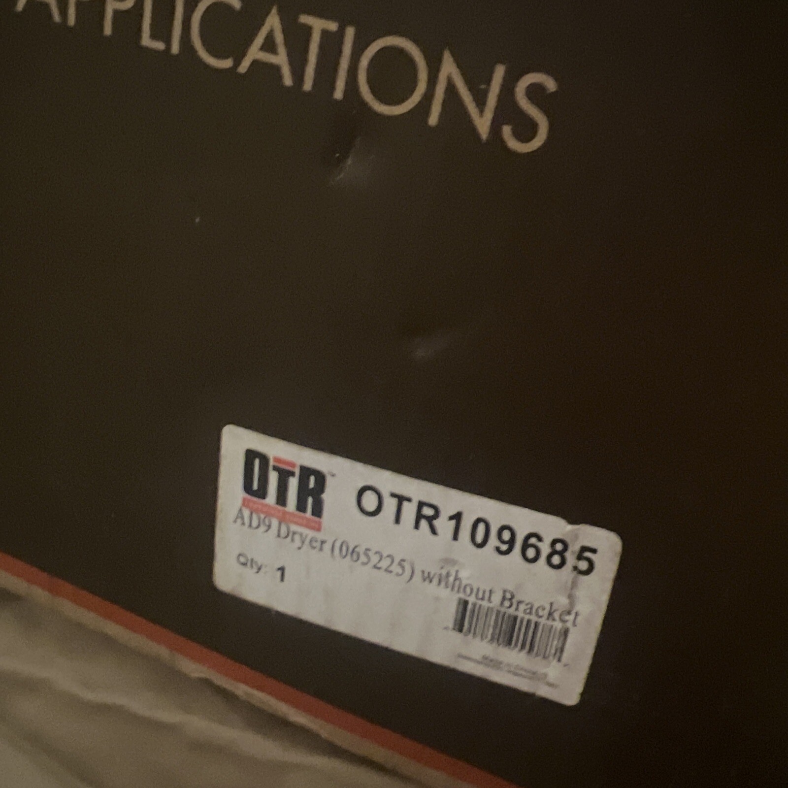 OTR 109685 AD9 DRYER (065225)