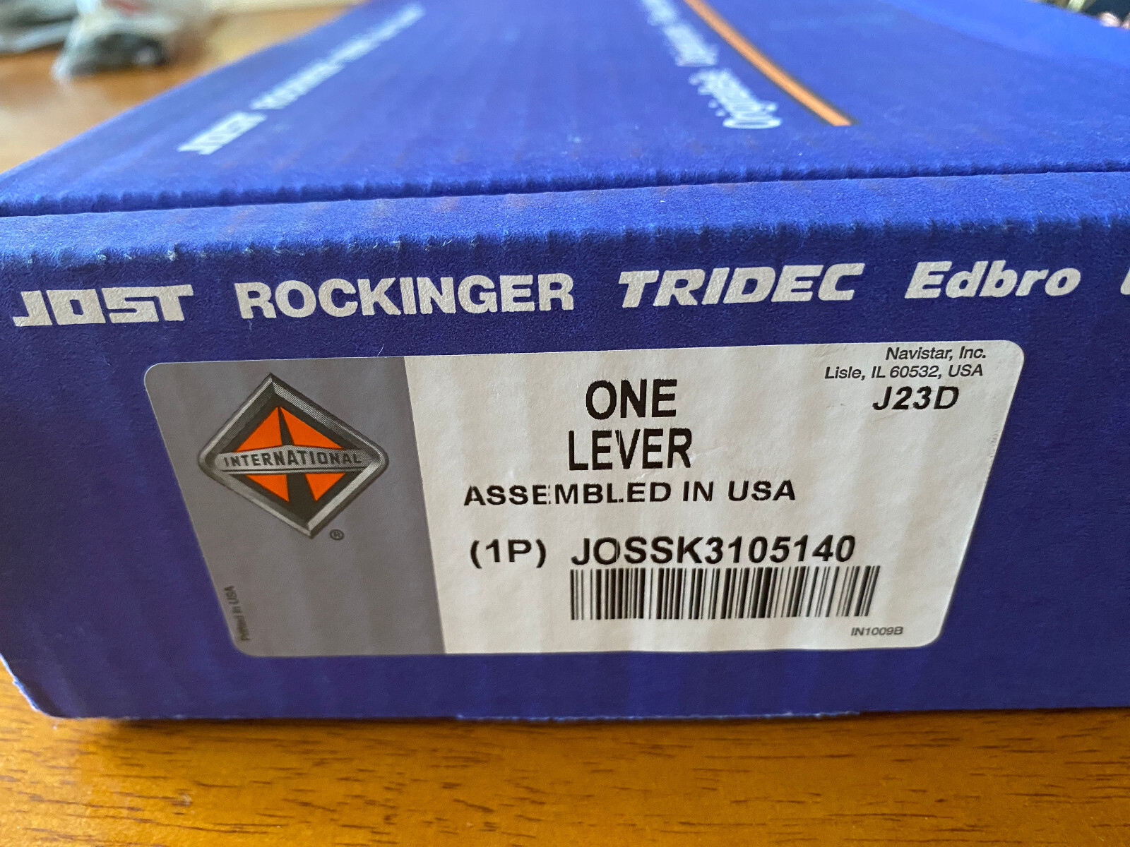New International Jost JOSSK3105140 Lever W/ Bushing, Made In USA