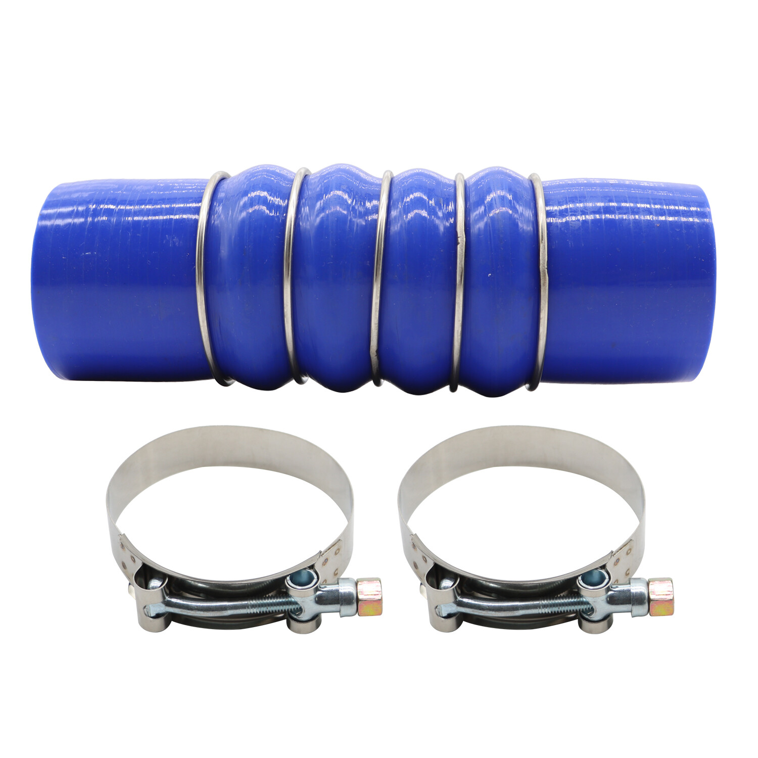 2PCS Silicone Coolant Hose F50-6308 W/ Clamps For PACCAR Peterbilt & Kenworth