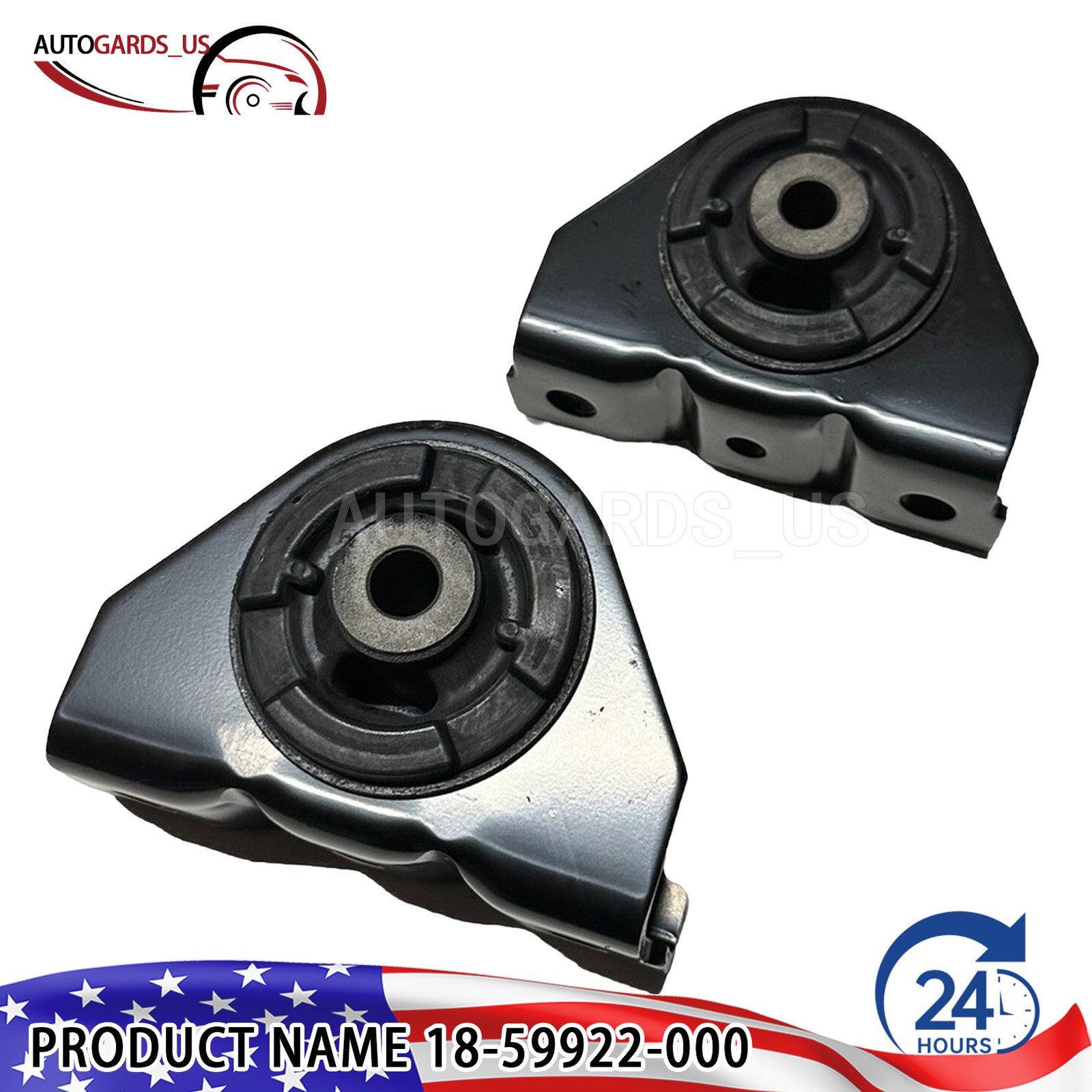 08-17 Pairs for Freightliner Front Cab Mount with Bushing Replaces 18-59922-000