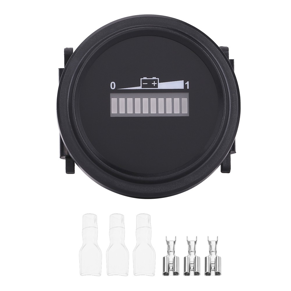 12V/24V/36V/48V/72V LED Digital Battery Indicator Meter Gauge For Cart