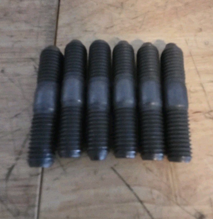 4931642 Double End Plain Turbocharger Mounting Stud 6.7L ISB Engines Cummins 6pc