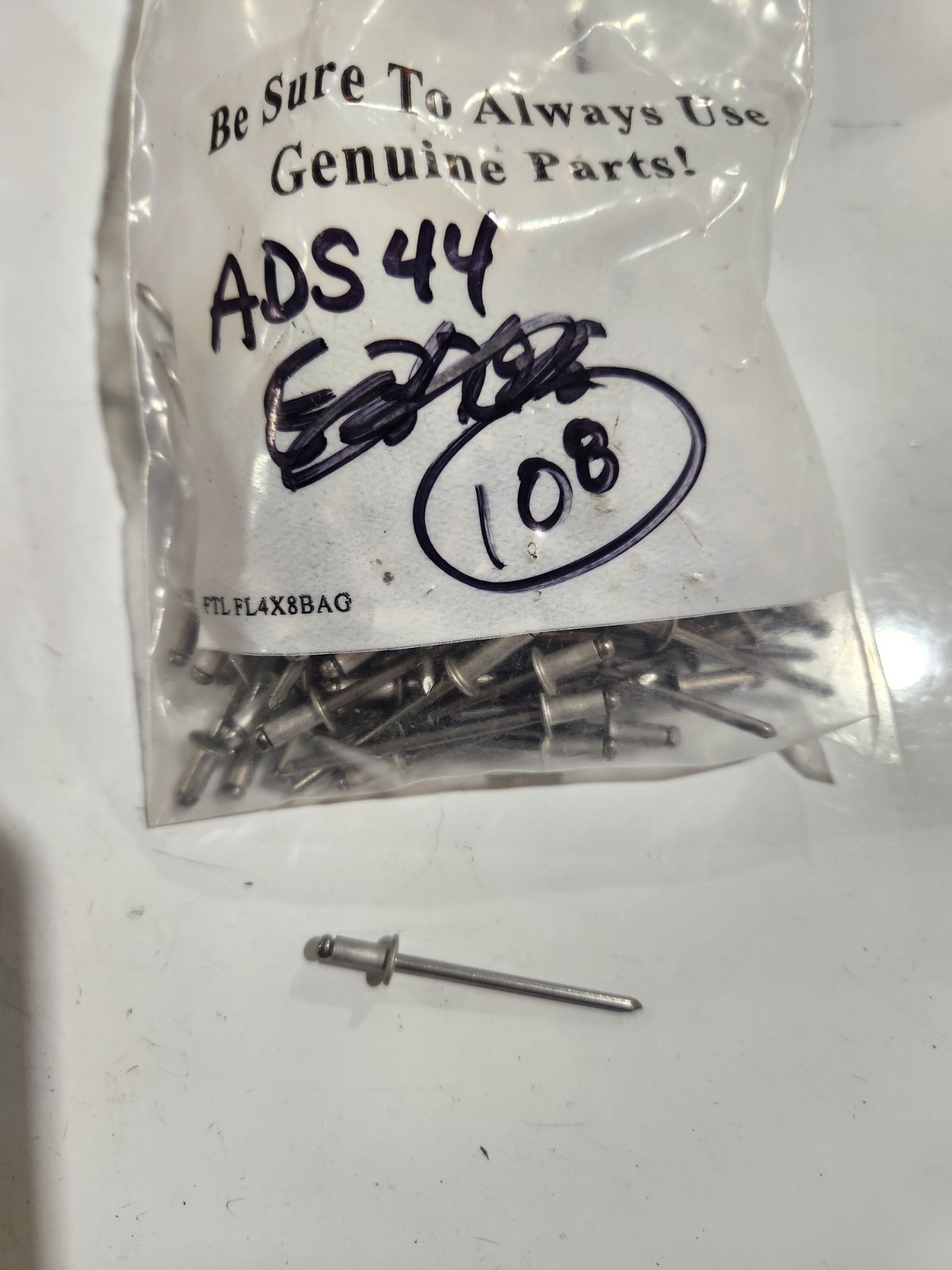 Qty 108* ADS44 Aluminum Steel Blind Rivet 1/8 x 0.18 – 0.25 Dome Head
