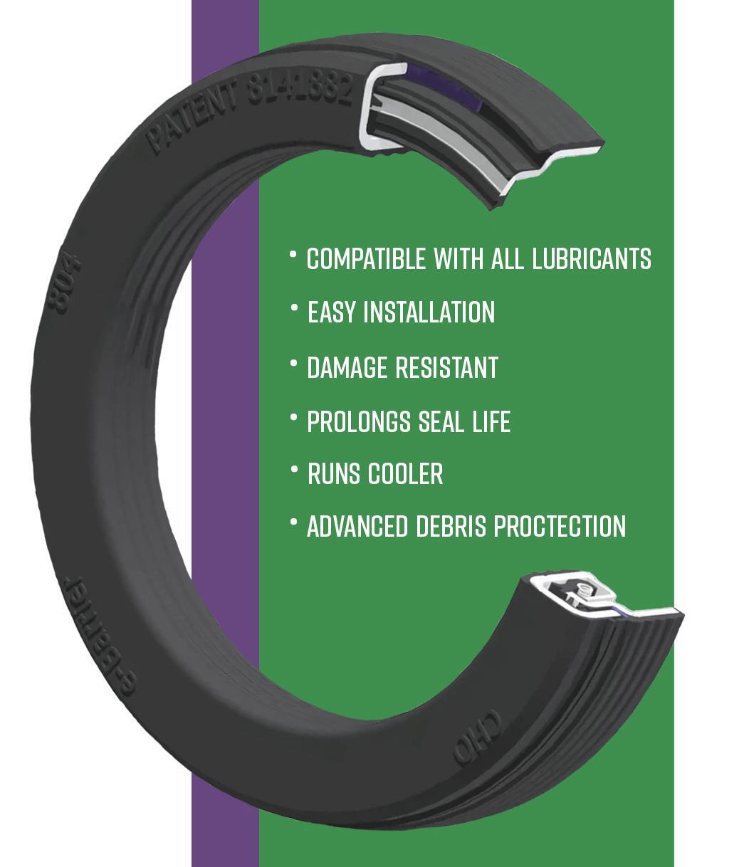 Premium Steer Wheel Seal replaces Stemco 383-0164 SKF 43761 370182A PACK of 10