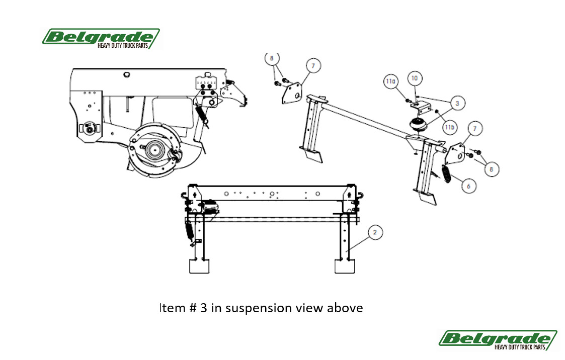 Genuine OEM Hendrickson S-25593 Surelok Air Actuator Bag Assembly