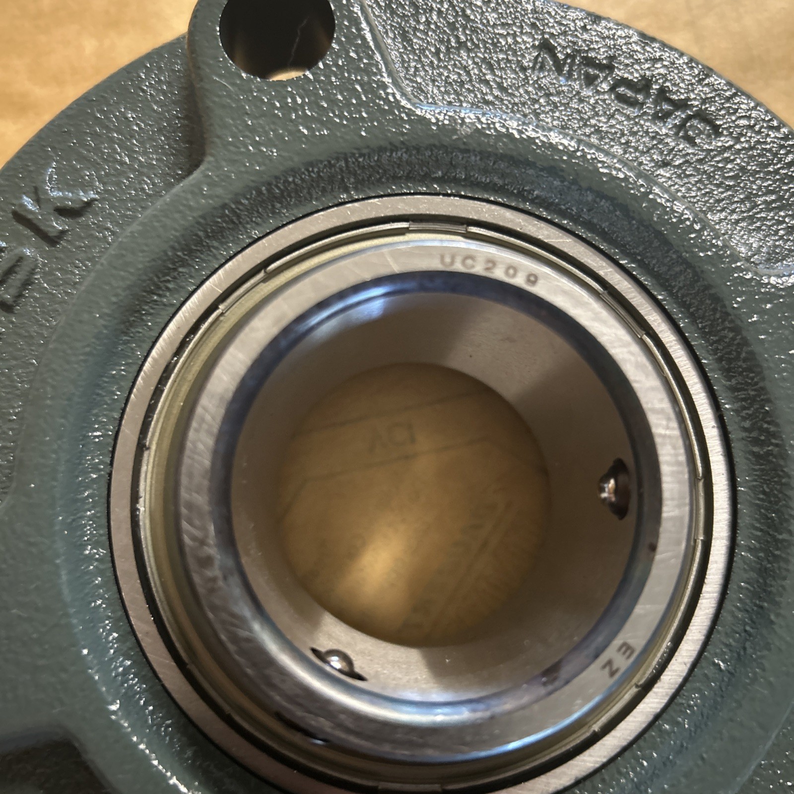 NSK FC209 4-Bolt Cast Iron Flange Cart W/UC209-28 Radial Insert Ball Bearing
