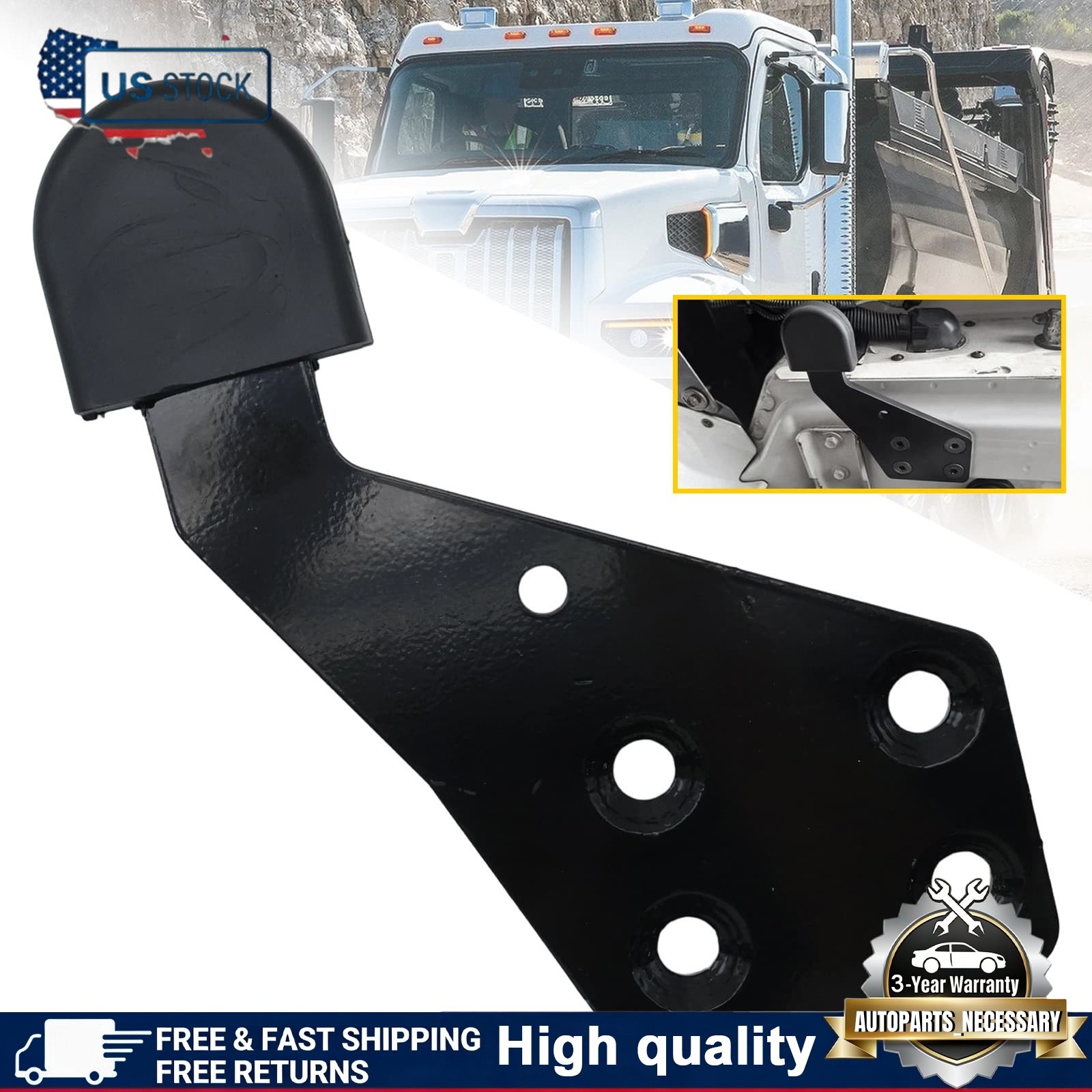 Hood Guide Poly Left Driver Side HLK2733L Fits Select International Trucks USA