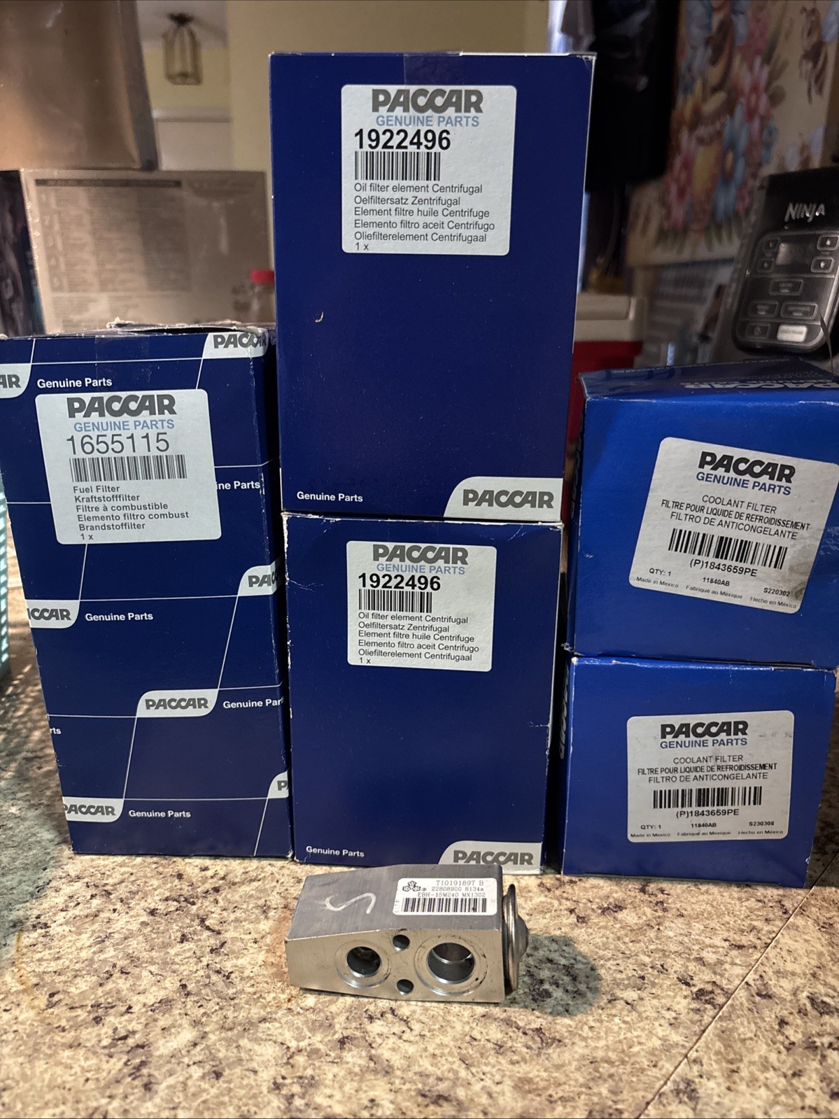 Lot Of Paccar 5 MX13 Semi Truck Parts ( New In Box)And 1 T660 Bunk AC Expansion