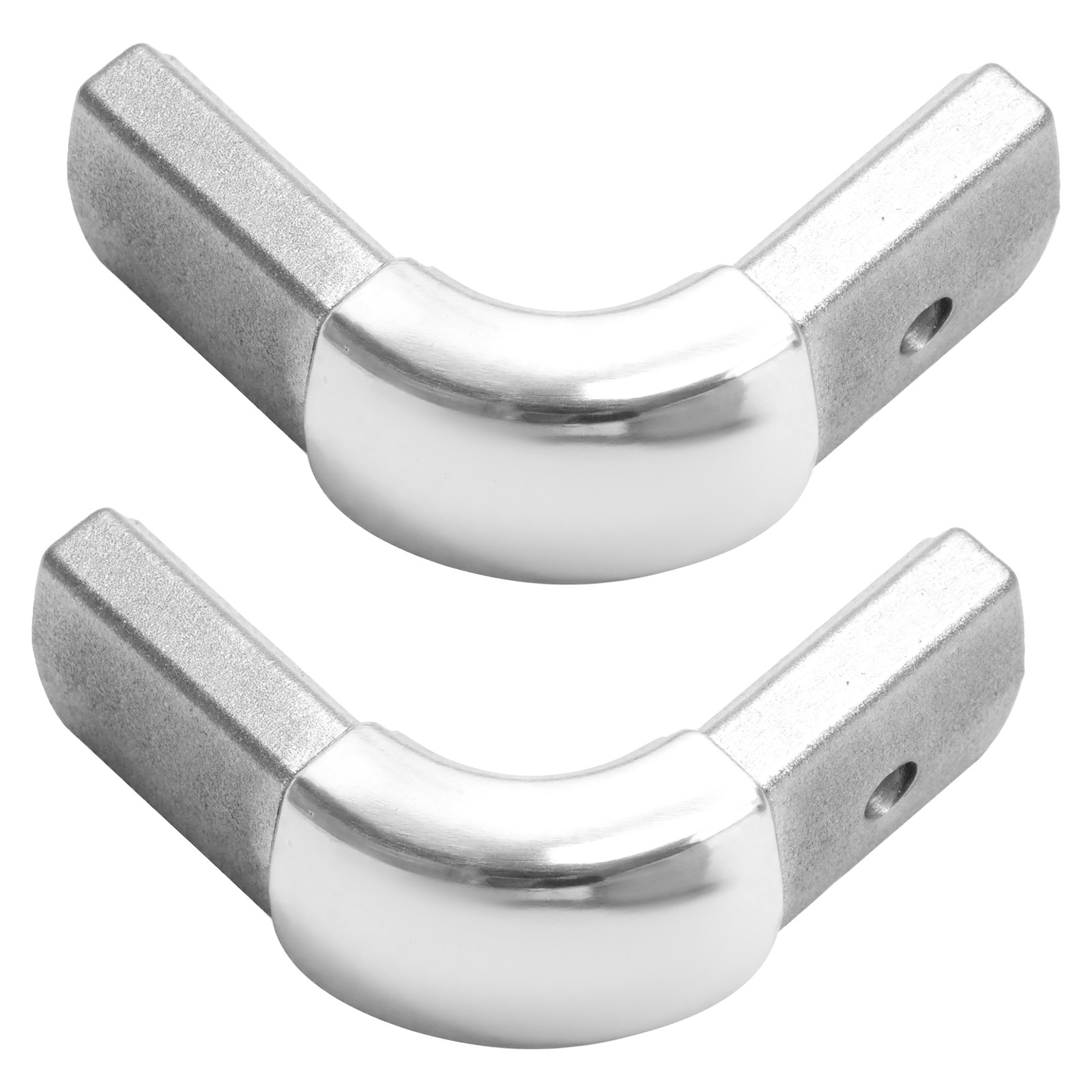 90 Degree Aluminium Dump Truck Tarp Arm Corner with Pre-Drilled Holes 2 Pack