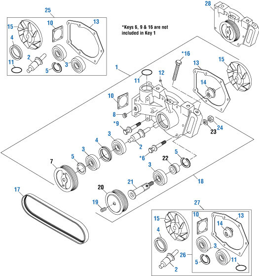 Water Pump Mounting Gasket for a Cummins 855. PAI # 131308 Ref.# 3002385, 130226