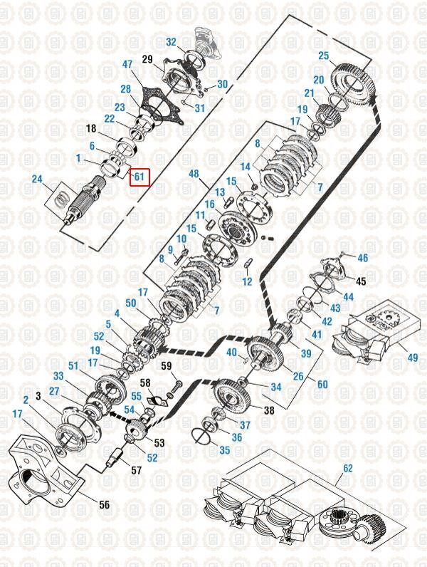 Timing Gear Bearing Kit for Detroit Series 50 & 60. PAI# 681815E Ref.# 8929430