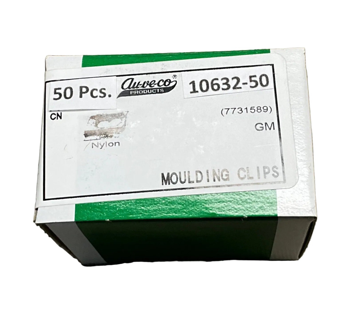 Auveco 10632 General Motors 7731589, Nylon Molding Clips, 50 Pcs, Made in USA