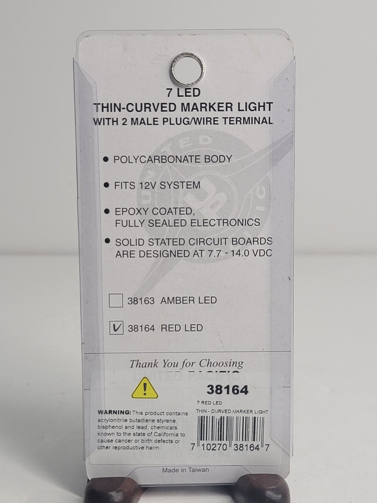 United Pacific 38164 Clearance/Marker Light Red Led/Red Lens, Rectangle
