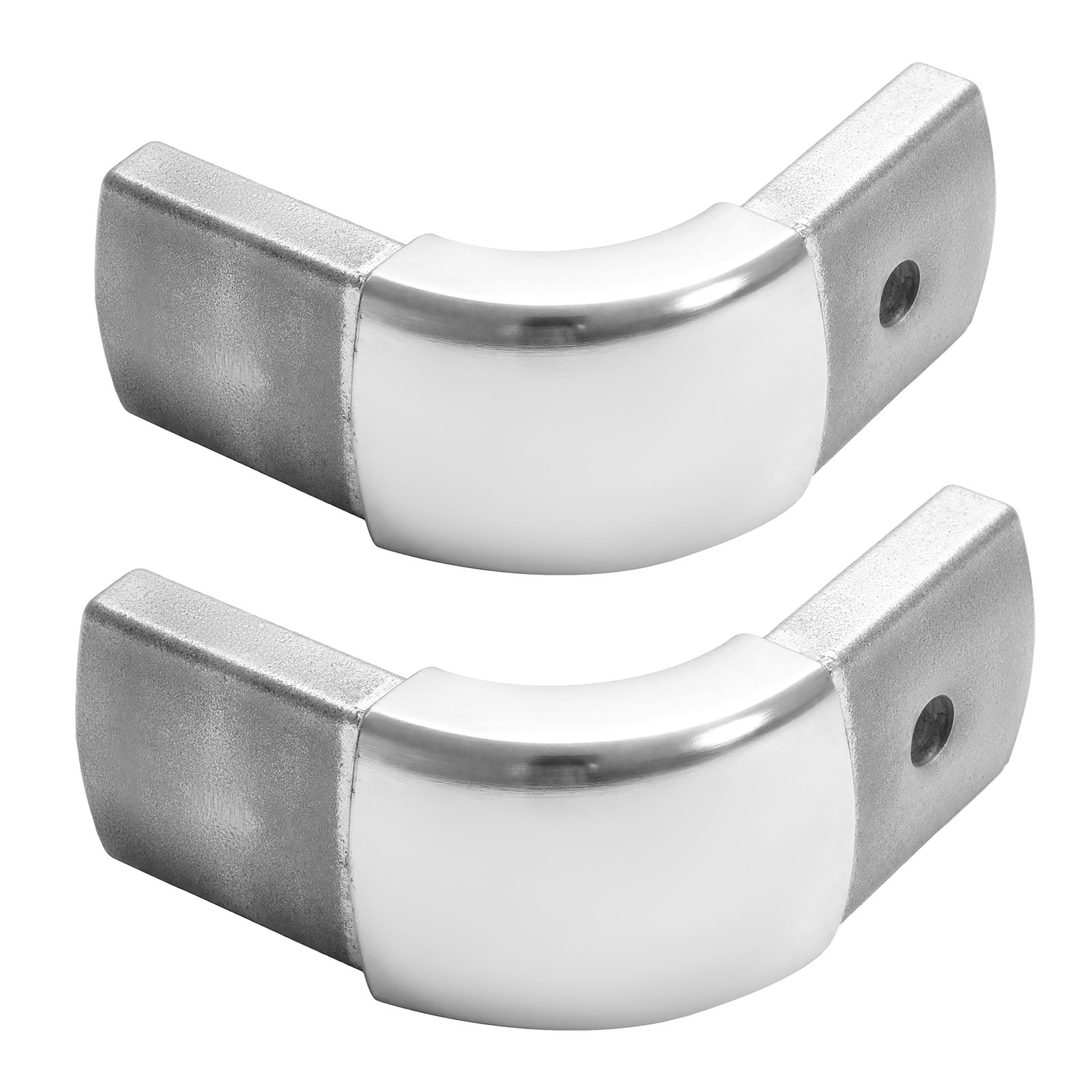 90 Degree Aluminium Dump Truck Tarp Arm Corner with Pre-Drilled Holes 2 Pack