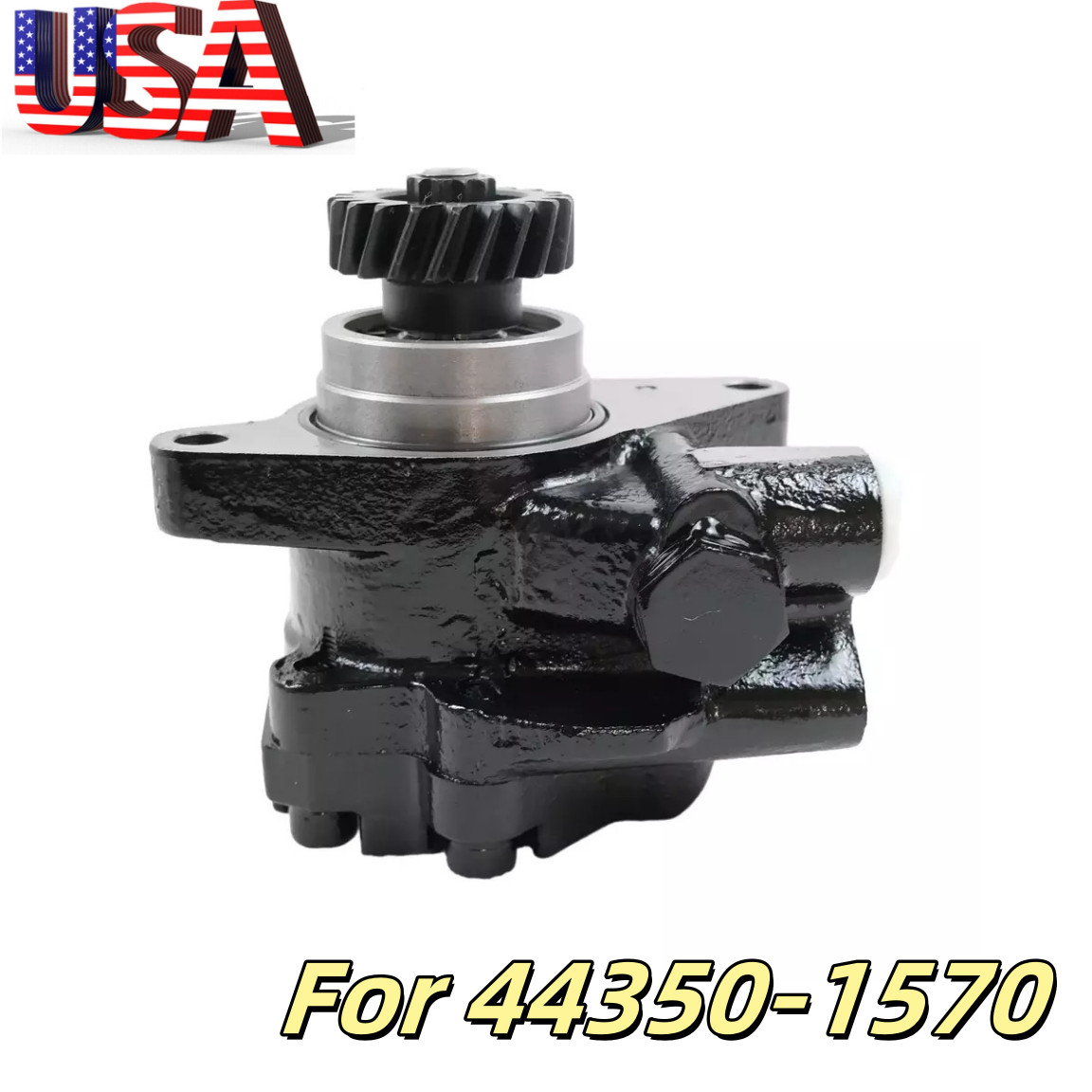 NEW 44350-1570 POWER STEERING PUMP FOR HINO 500 J08E 44310-E0301 US SELLER