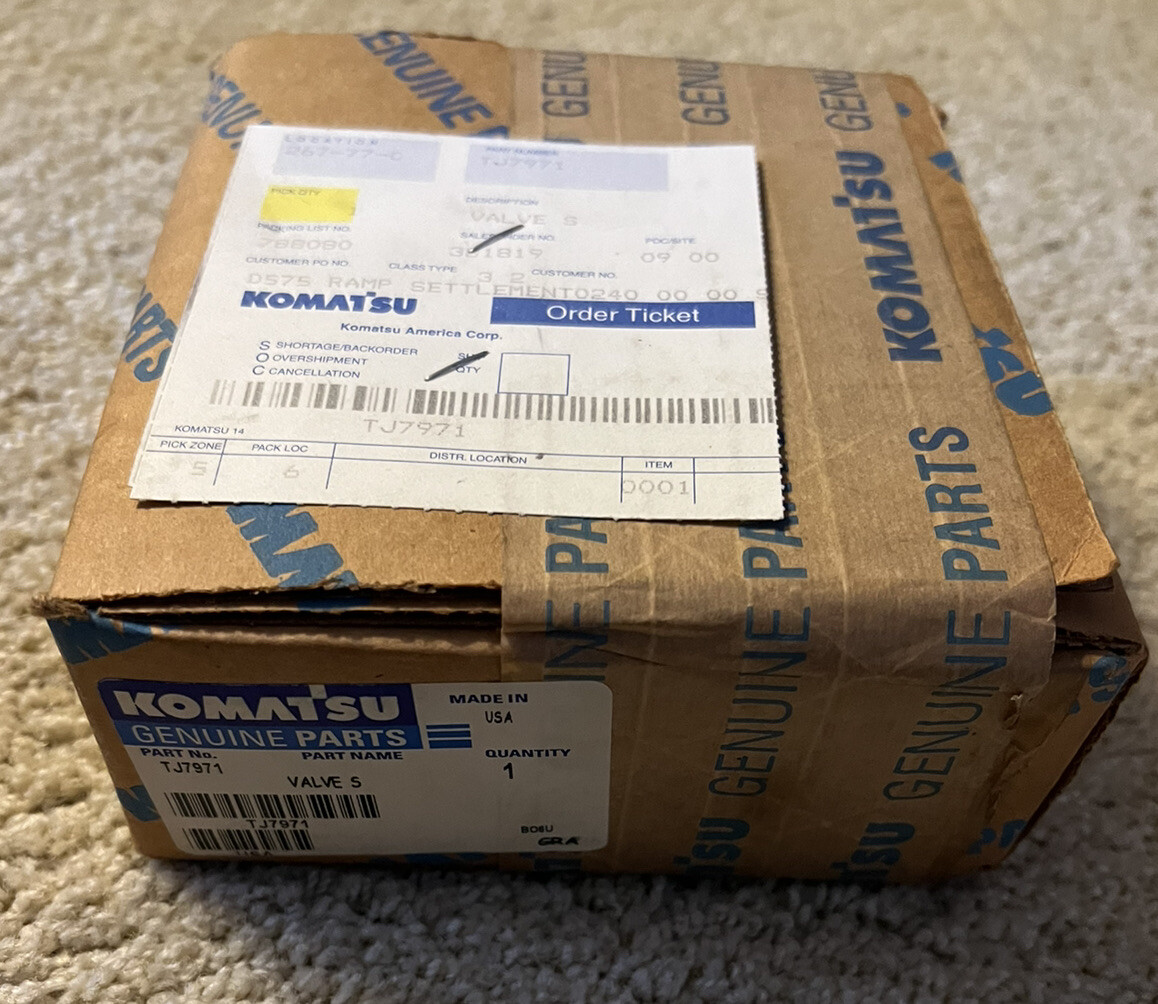 NOS Komatsu Hydraulic Manifold Eaton Vickers TJ7971