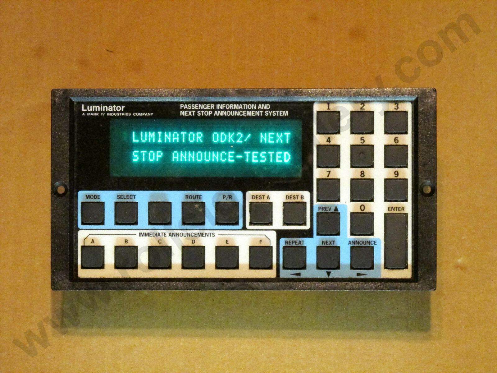 Luminator Bus Sign Keyboard ODK2 Keypad, SHOWN WORKING! – Lowest Price on eBay!*