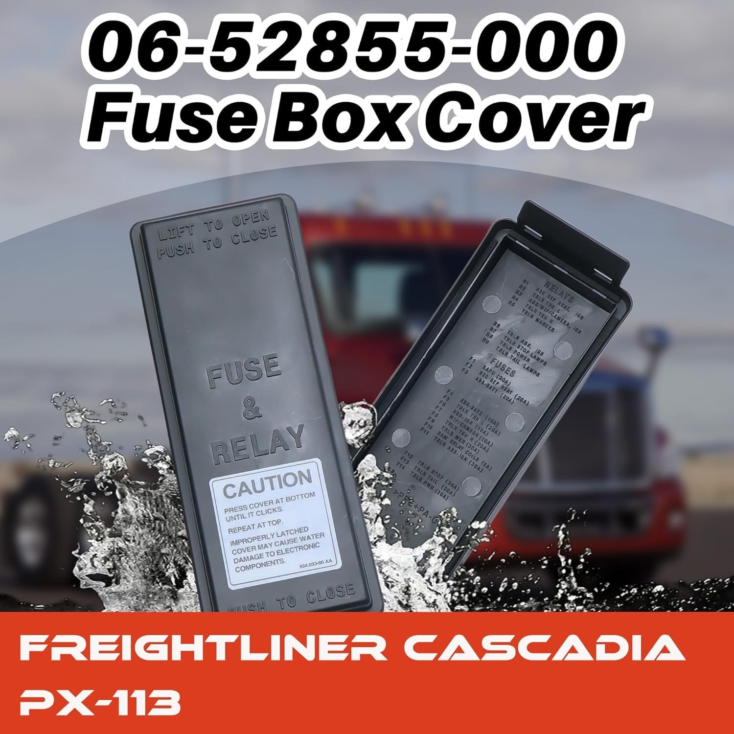 OEM Replacement Multiplexer & Fuse Box Cover for 2010-2017 Freightliner Cascadia
