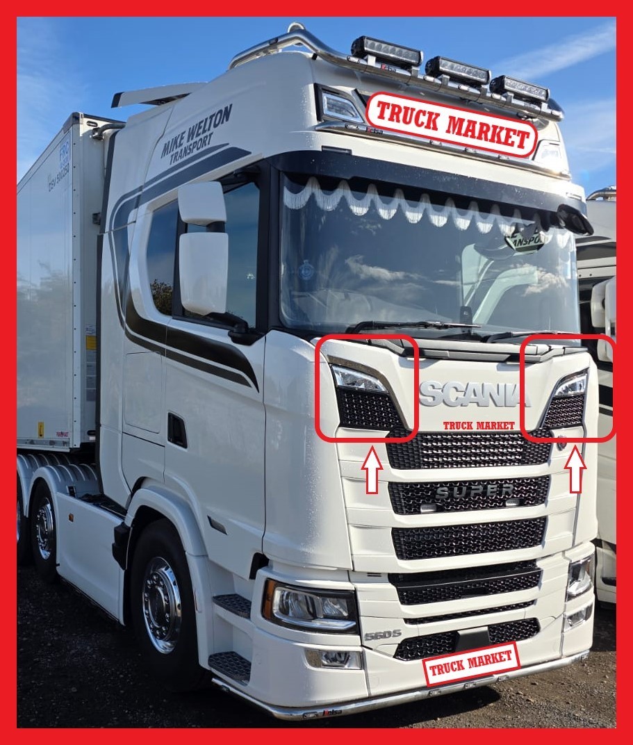 NG Series S/R SWORDS CHROME Stainless Steel 1 SET. For Scania