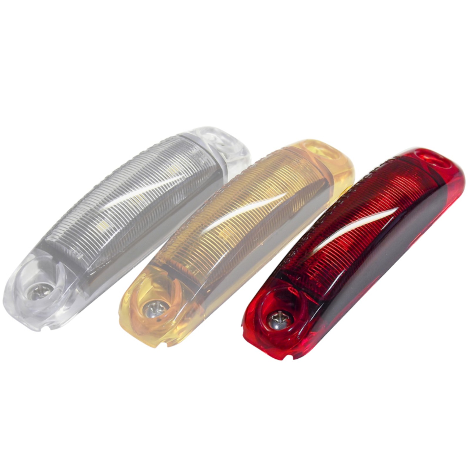 Tecniq OEM 3.5″x.75″ Surface mount P2/PC rated Red sidemarker Self Ground,