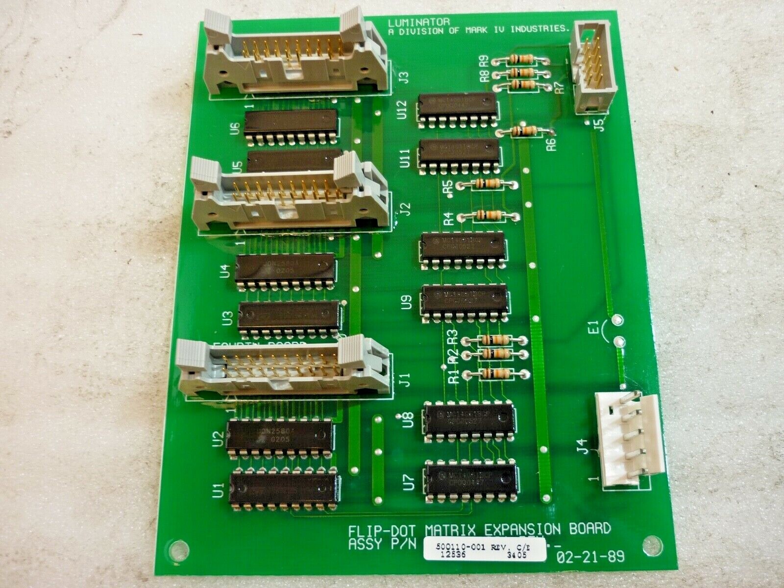 New Flyer PWA Flip Dot Matrix, P/N: 6315620