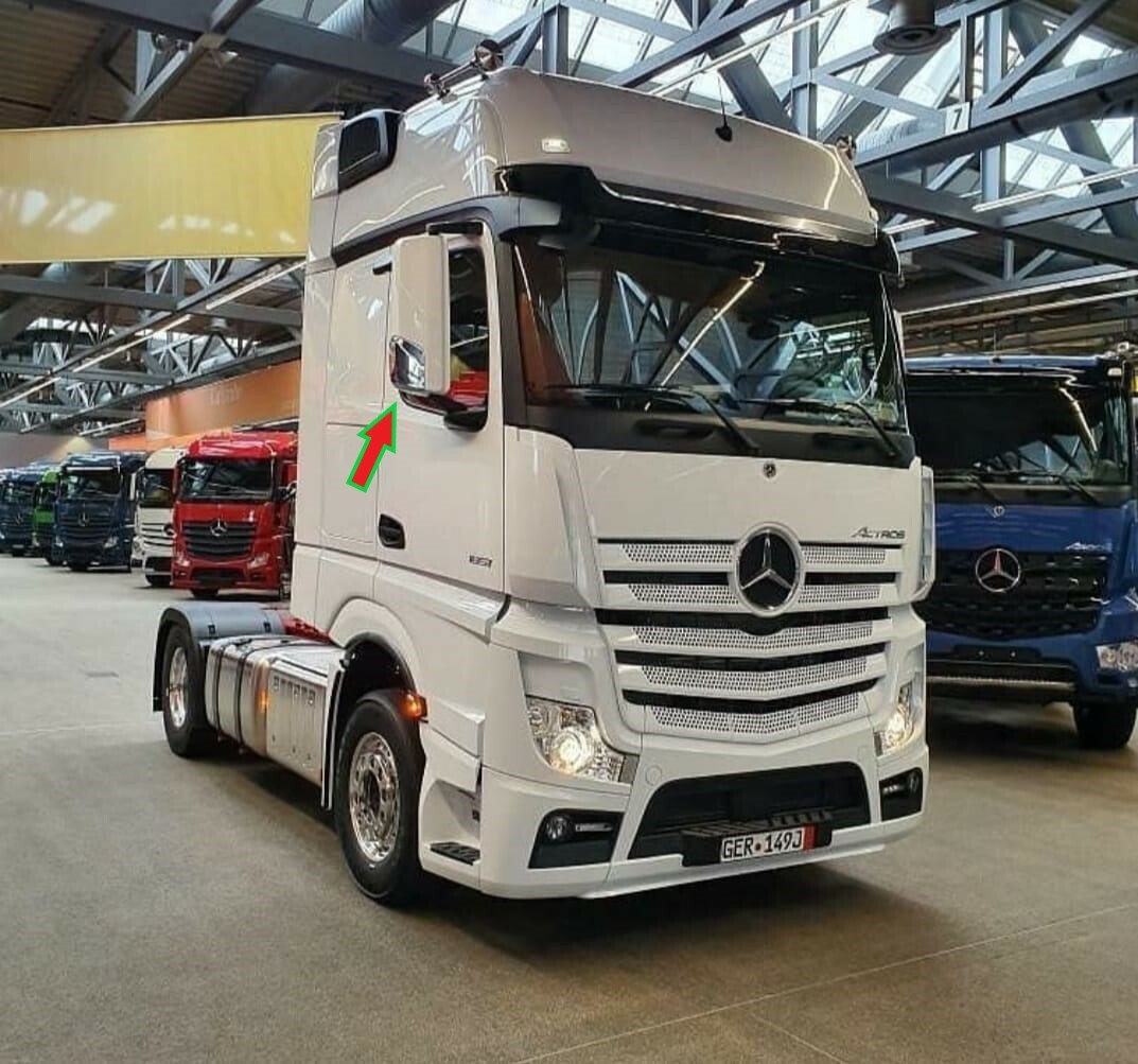 Mercedes ACTROS MP4 MIRROR COVER CHROME Stainless Steel 2 Pices.