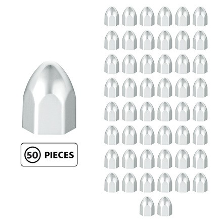 United Pacific 10066P50 Wheel Lug Nut Cover 1/2″ Nut Size, 15/16″ Height, Chrome