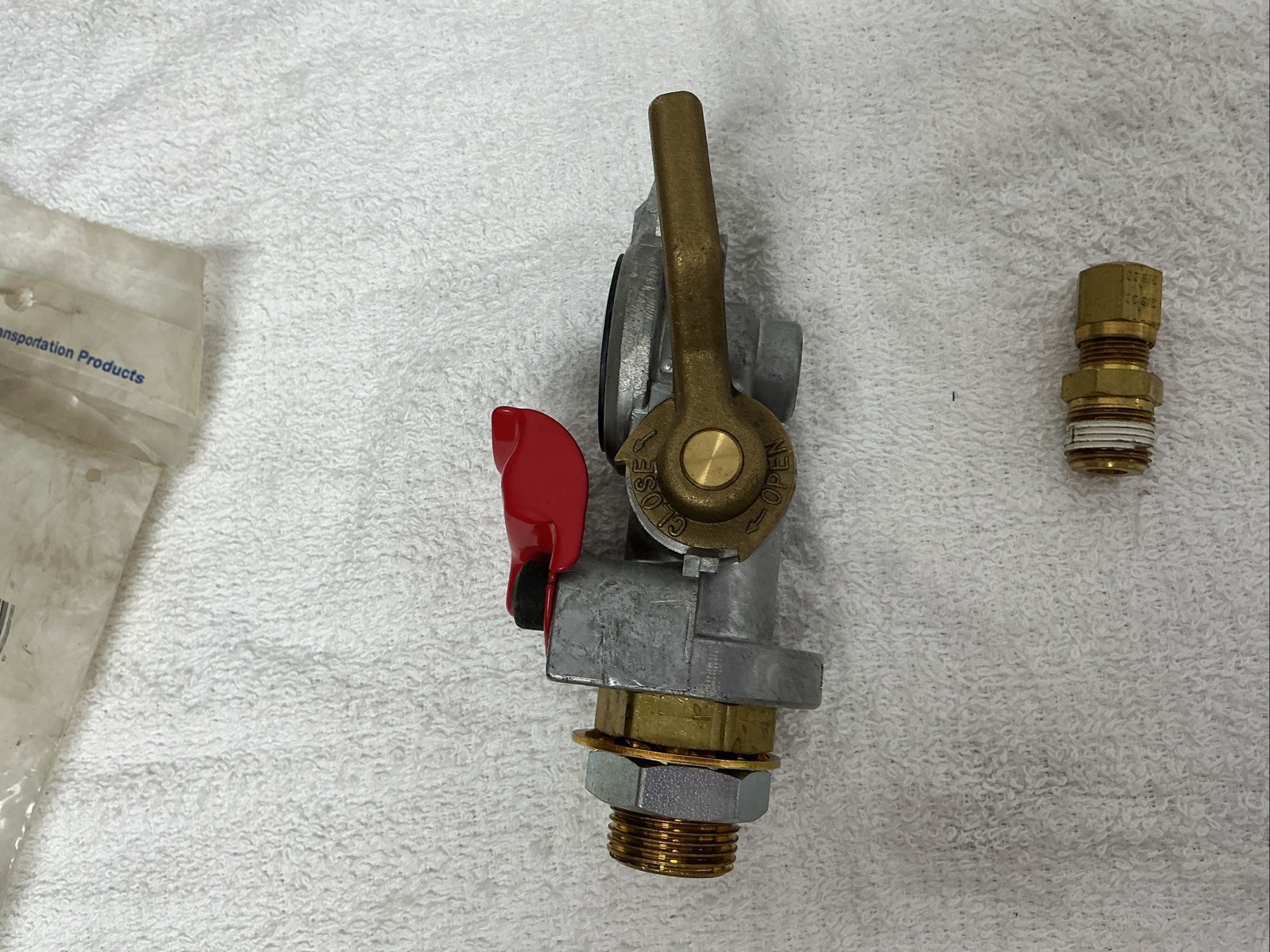 Tramec Sloan 441149 Bulkhead Lever Style Shut Off Gladhand, Aluminum, Emergency,