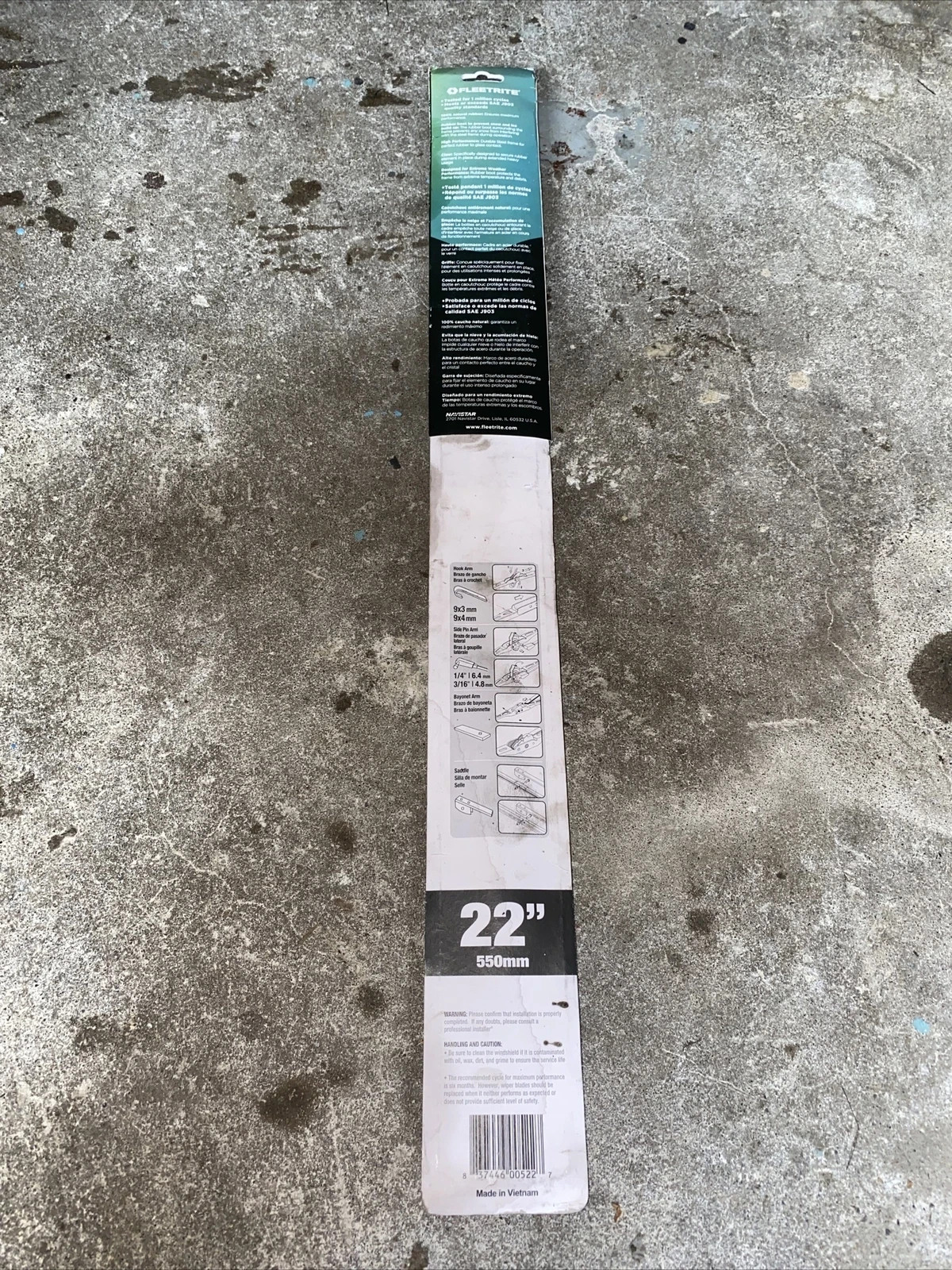 2x NAVISTAR PDC WINTER 22IN WIPER BLADE FLTW22 2 pack