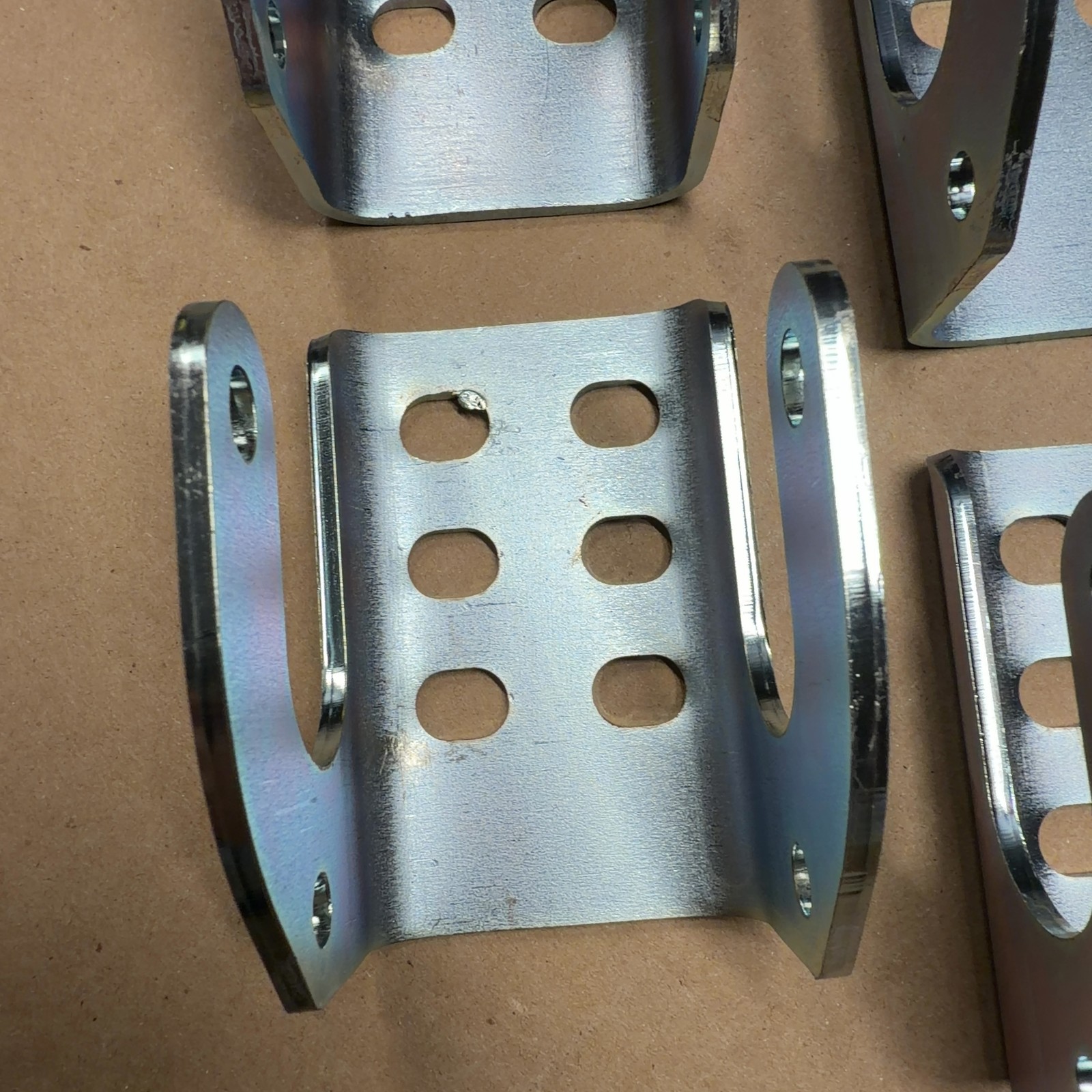 6 Pack Dump Trailer Tarp Stops Bracket for 1705775-1 1703604-1 Silver