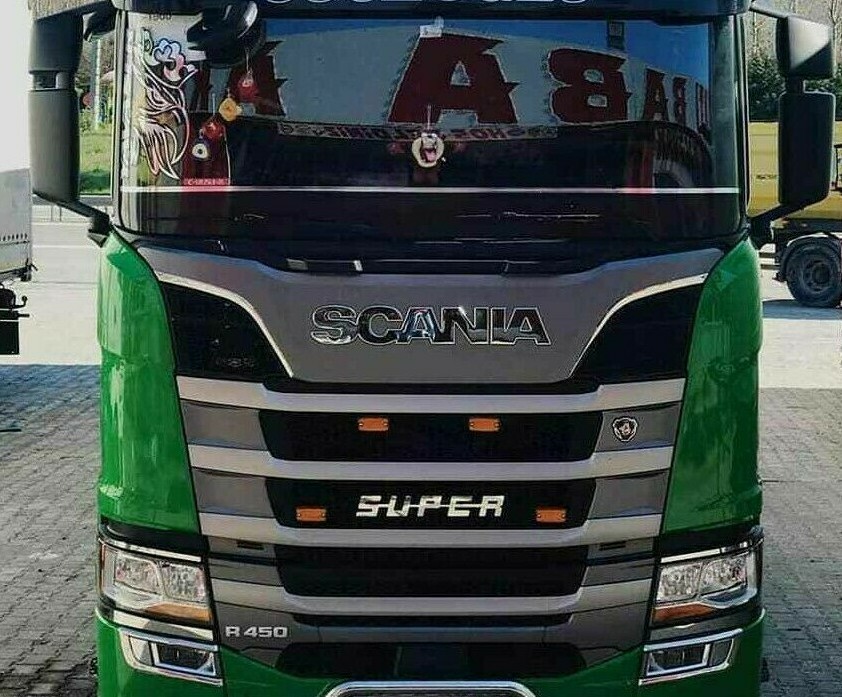 Scania NG SC S/R 2016 UP WINDOW LATH CHROME Stainless Steel 2 Pieces.