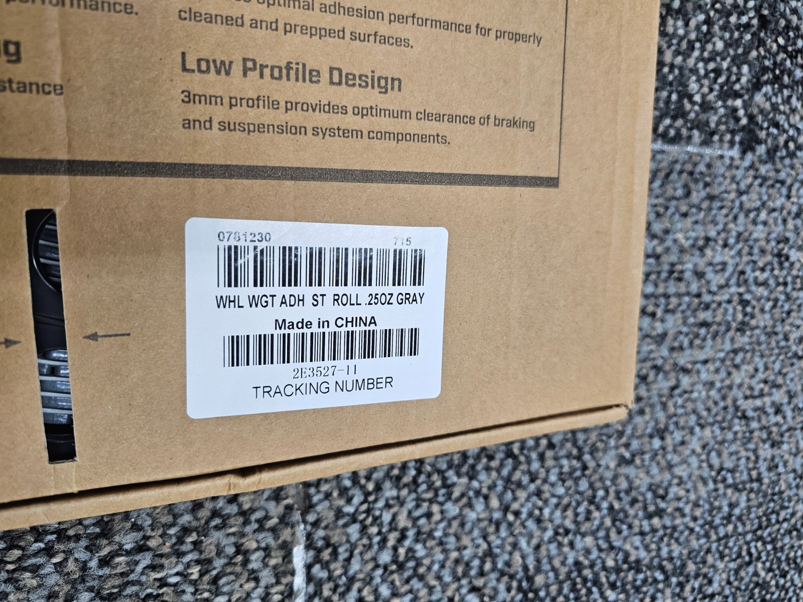 (QTY 715) Imperial 78123: .25 oz Steel Gray Adhesive Wheel Weight Roll