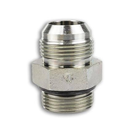 Tompkins 6400-16-16 Hydraulic Coupling / Adapter Straight, Male Jic To Male O Ri