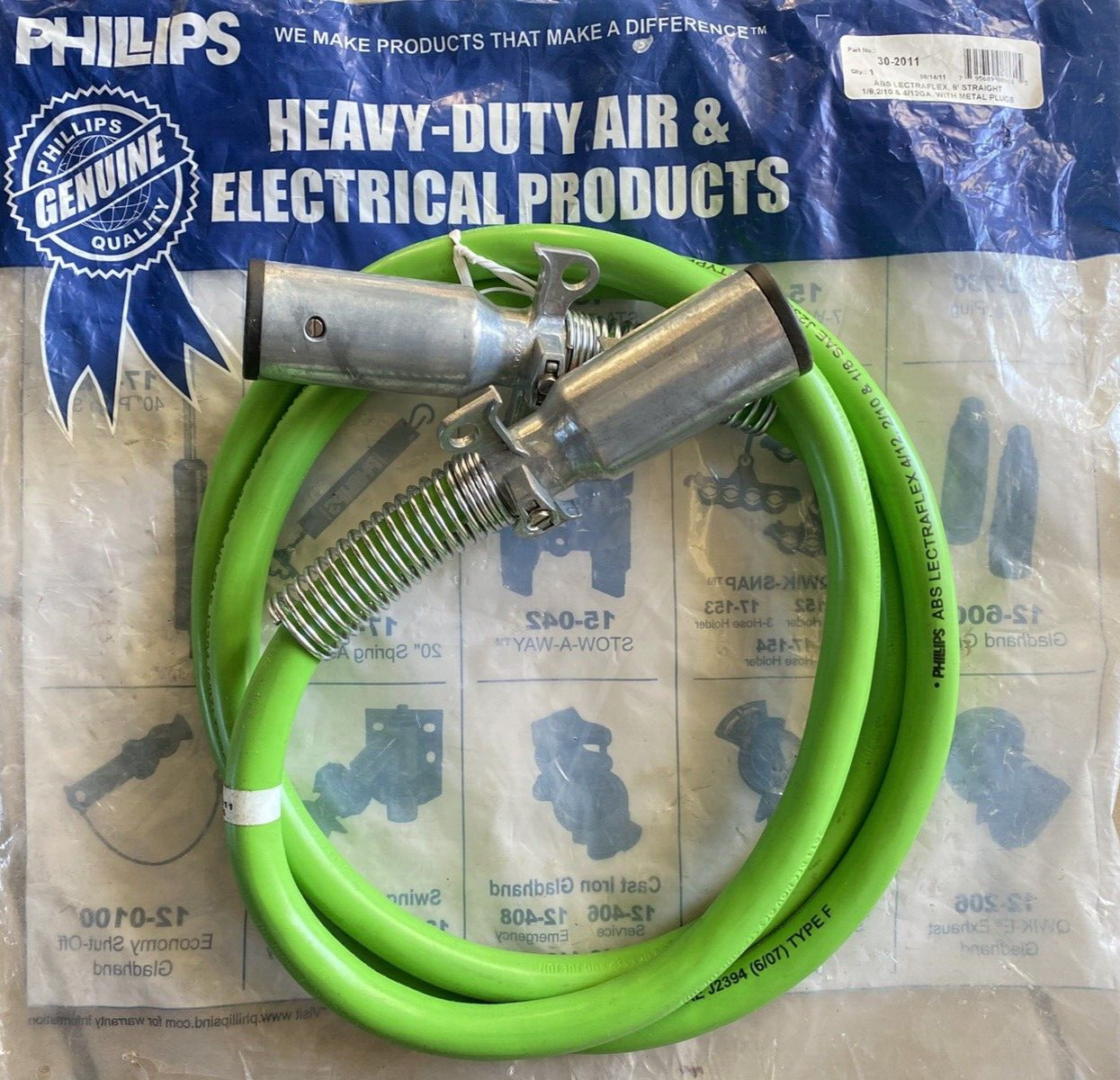 Phillips 30-2011 ABS LECTRAFLEW 8′ STRAIGHT w/ METAL PLUG