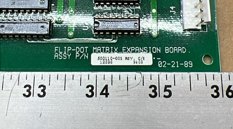 Luminator Sign Flip-Dot Matrix Expansion Board P/N 500110-001