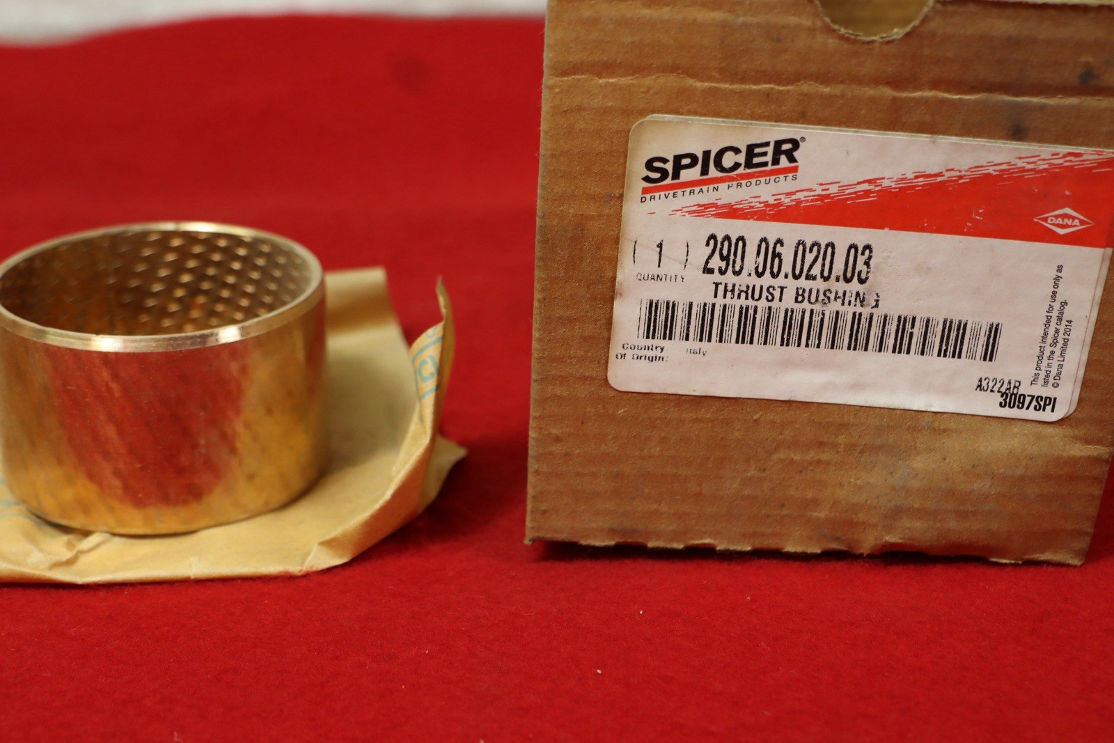 Dana Spicer 290.06.020.03 Original Oem, Thrust Bushing, Old Stock