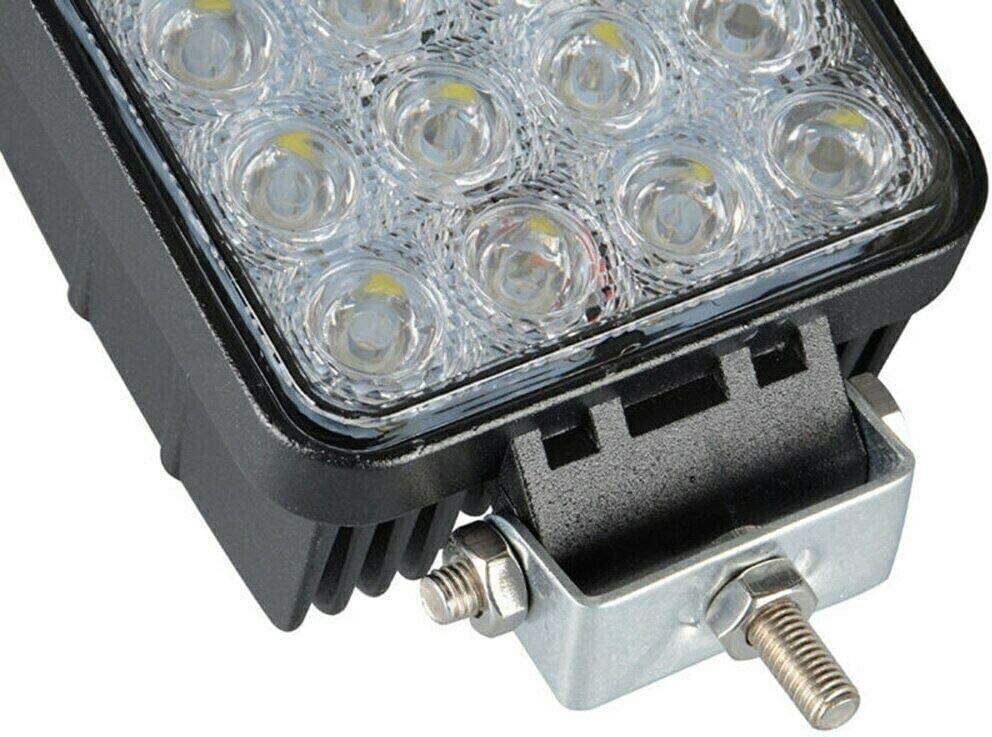 10x 48w Square 16 Led 12v / 24v Led Work Lights Flood Beam Lamp 4wd Suv Atv