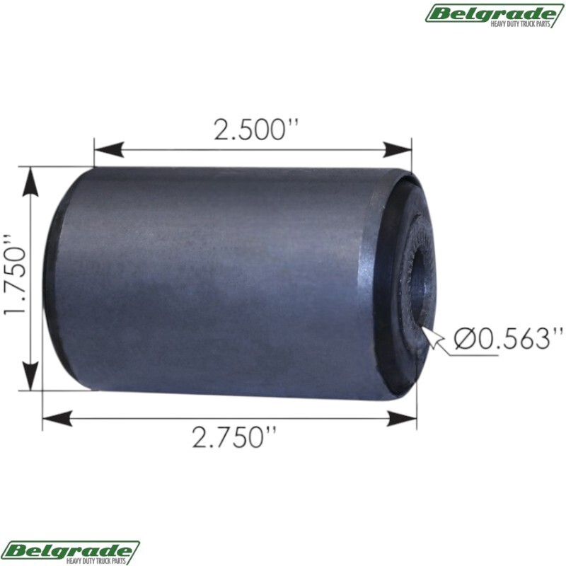 MR178 Silent Block Jeep J0930522 – 1-3/4in X 2-1/2in X 2-3/4in X 9/16in