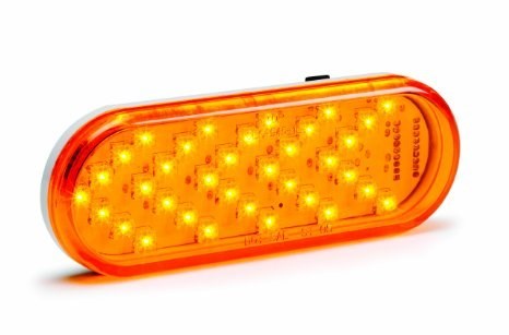 TURN SIGNAL 6in OVAL SEQ LED AMBER