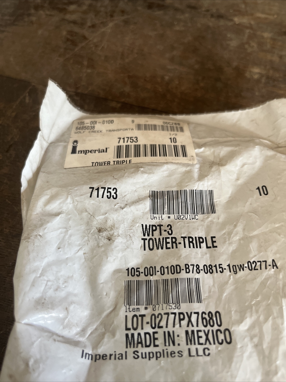 10 Pack NOS Imperial 71753 Tower Triple