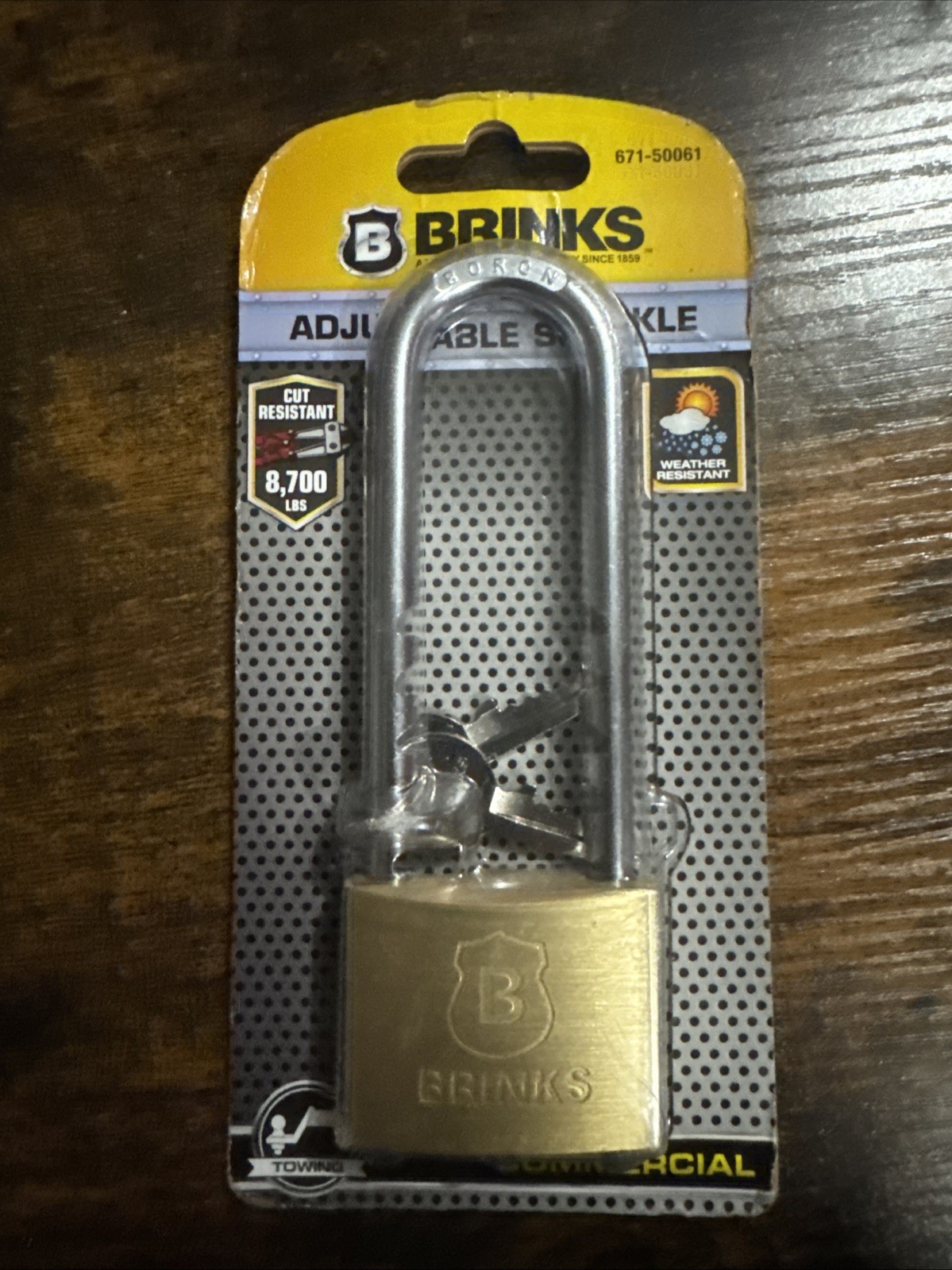 Brinks 671-50061 Home Security Commercial 50mm Brass Solid Body Lock Adjustable