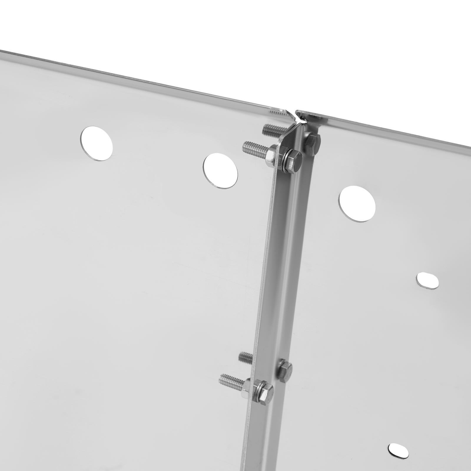 Stainless Steel Bulleye Hole Roof Sun Visor 14″ For Kenworth W990 T680 T880